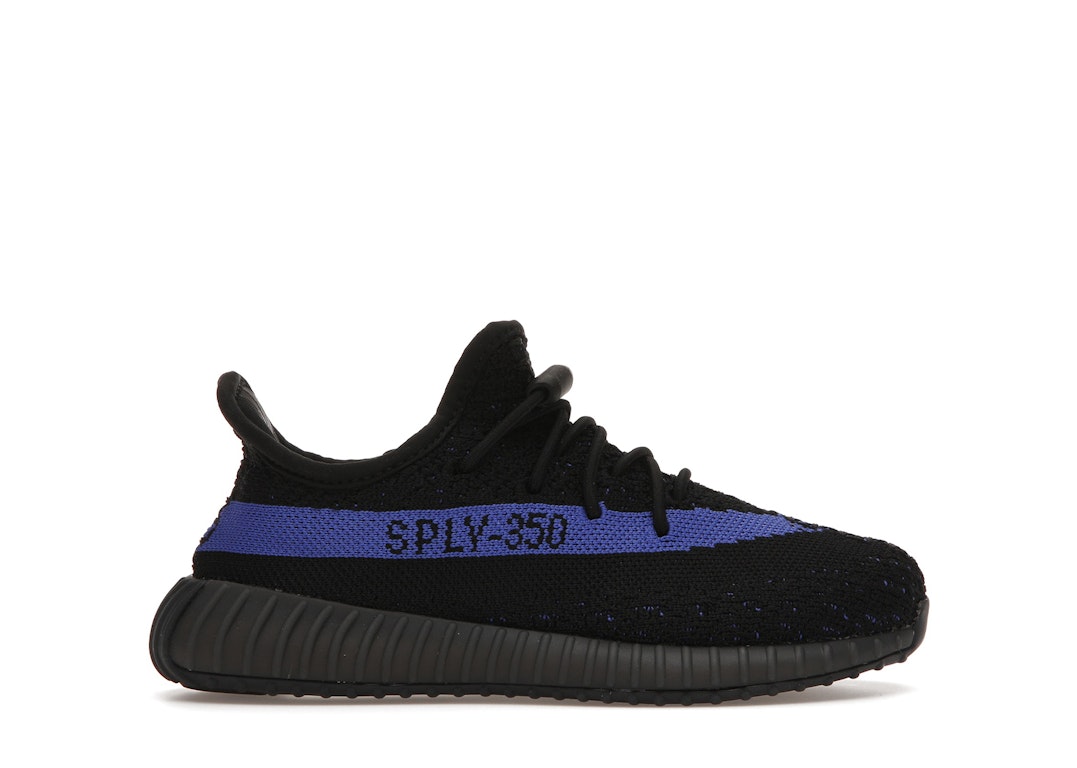 Pre-owned Adidas Originals Adidas Yeezy Boost 350 V2 Dazzling Blue (kids) In Core Black/dazzling Blue/core Black