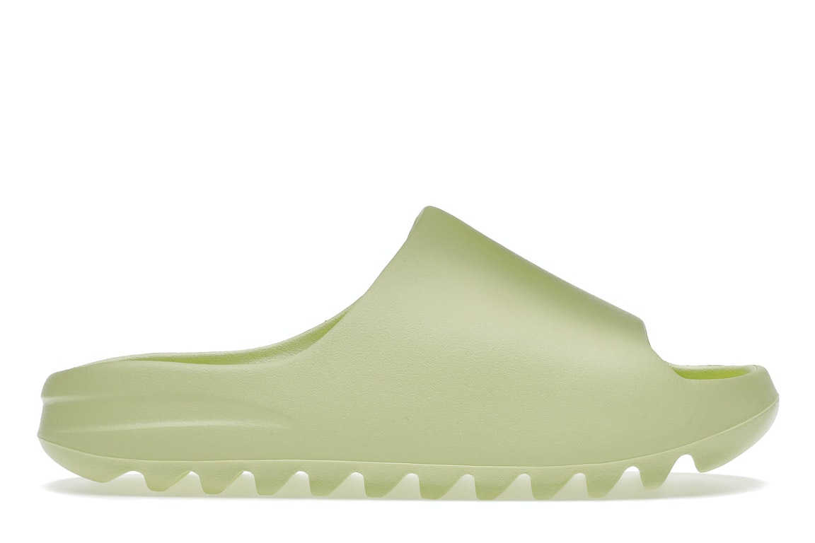 Pre-owned Adidas Originals Adidas Yeezy Slide Glow Green (2022/2023 Restock) In Glow Green/glow Green/glow Green