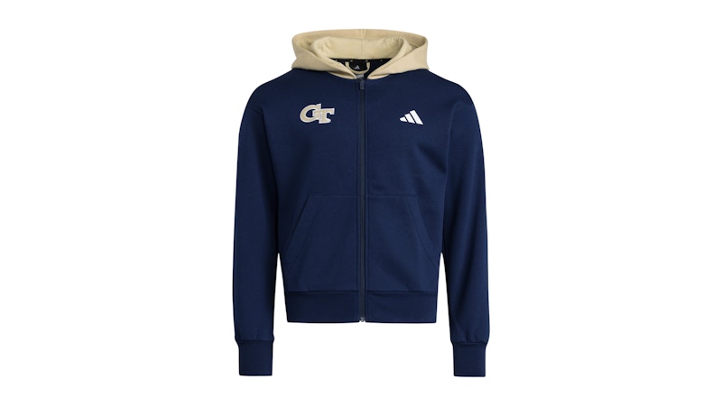 adidas Yellow Jackets Full Zip Helmet Hoodie Georgia Tech Team
