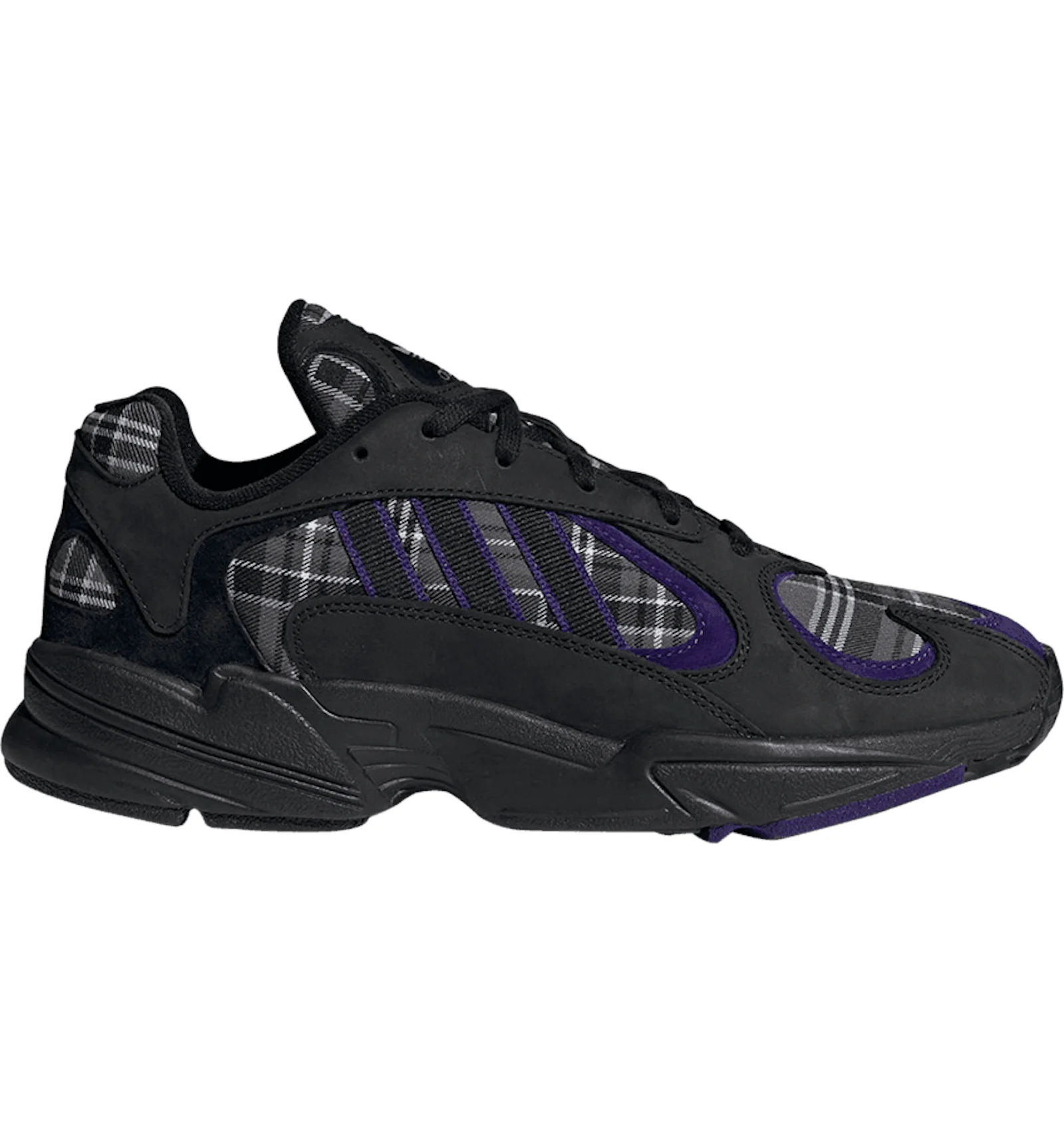 adidas Yung 1 Purple Plaid Men s EF3965 US