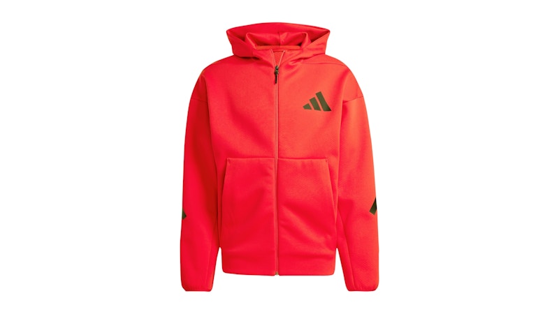 adidas Z.N.E. Full-Zip Hooded Track Jacket Pure Ruby Men's - FW25 - US