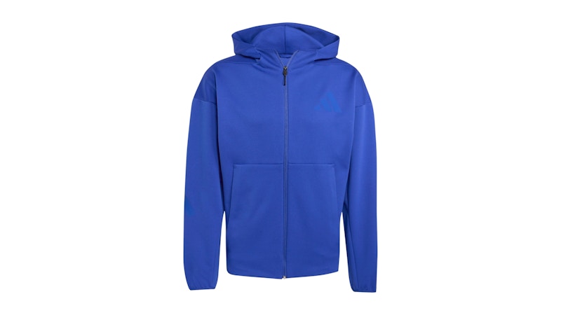 adidas Z.N.E. Full-Zip Hooded Track Jacket Semi Lucid Blue Men's