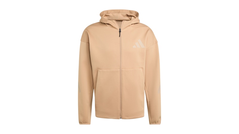 adidas Z.N.E. Full-Zip Hooded Track Jacket Warm Sandstone Clay