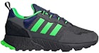 adidas ZX 1K Boost Grau Six Screaming Grün Core Schwarz