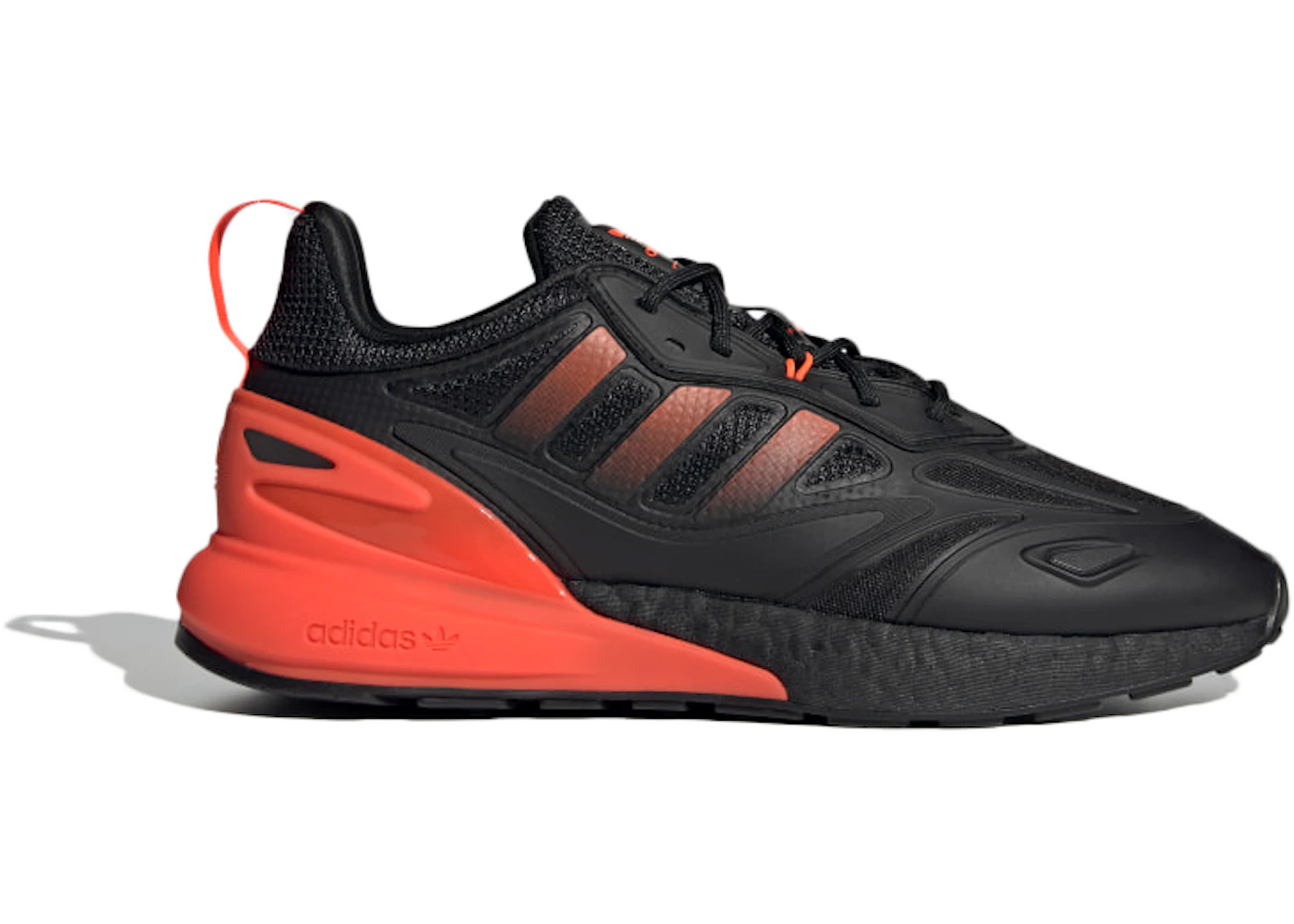 Black Zx 2k Boost Solar Red Adidas ZX 2K Boost Negro Rojo Solar