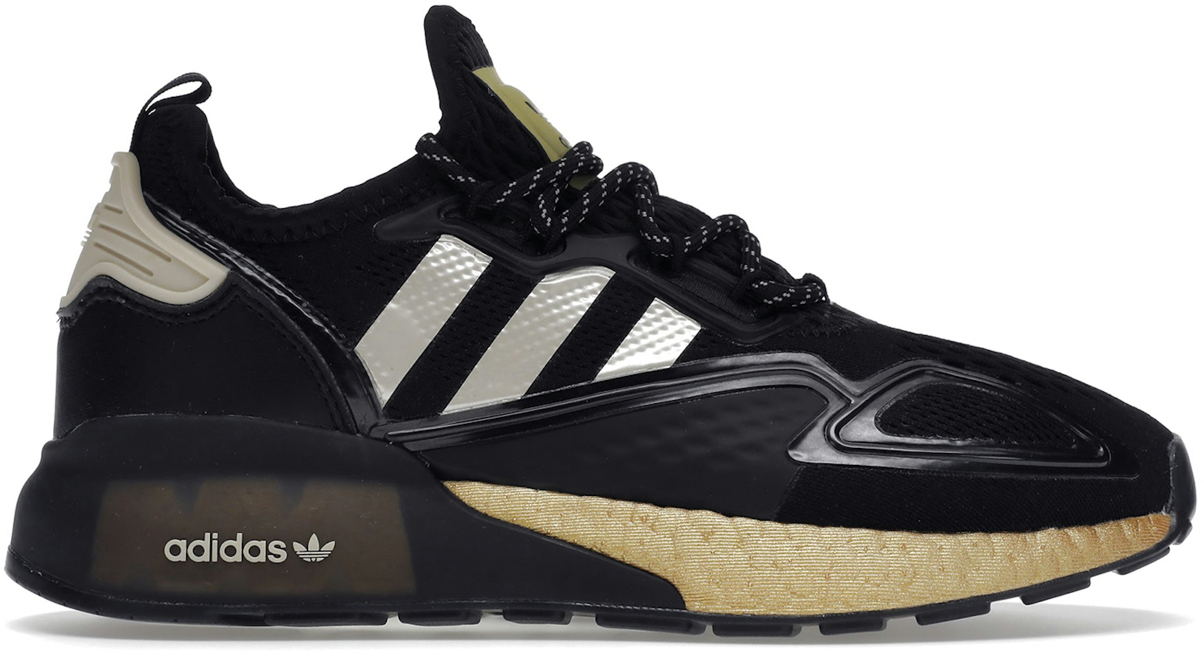 Amanecer Enlace pasaporte adidas ZX 2K Boost Black Gold Metallic (W) - FY2014 - US
