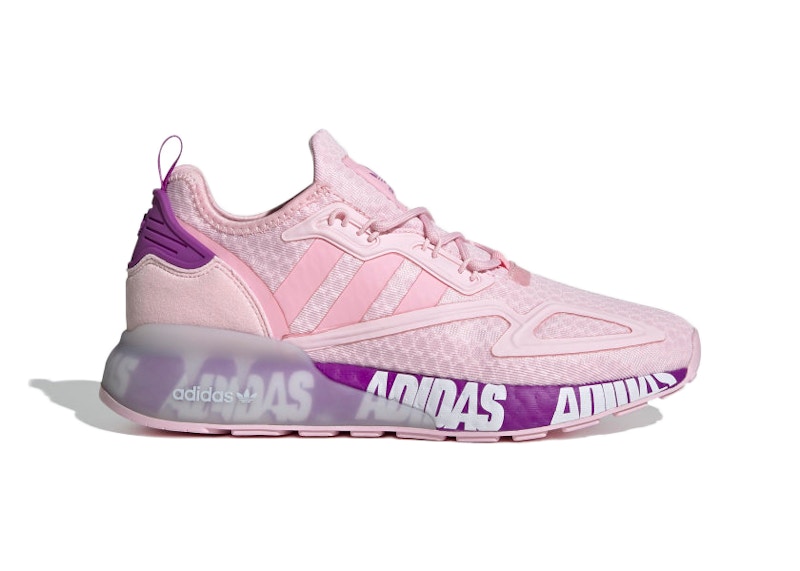 adidas ZX 2K Boost Bold Logo Graphic Pink Ultra Purple (Women's)