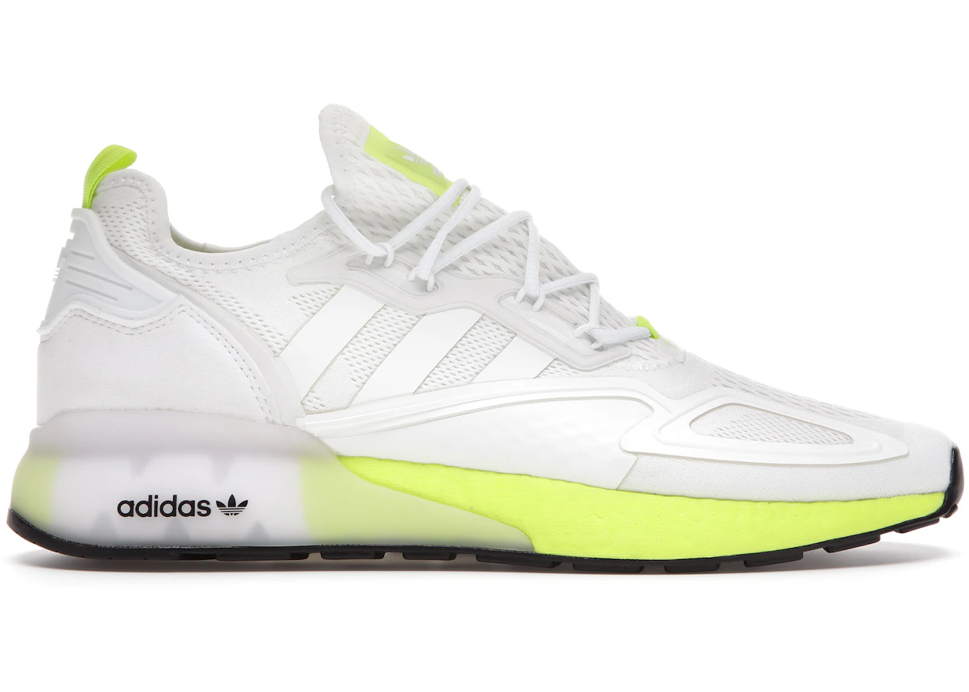 adidas ZX 2K Boost Cloud White Solar Yellow Men's - FW0480 - US