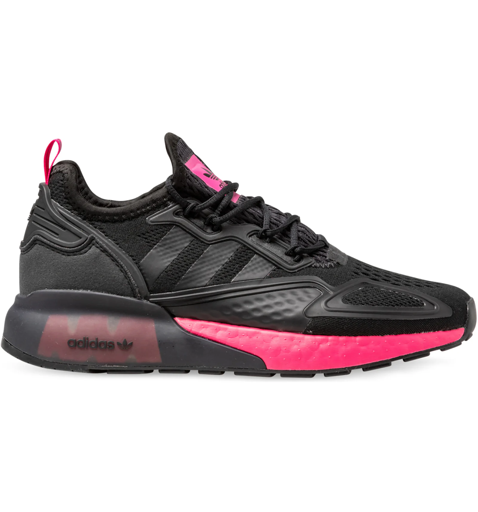 adidas ZX 2K Boost Core Black Shock Pink Women s FV8986 US