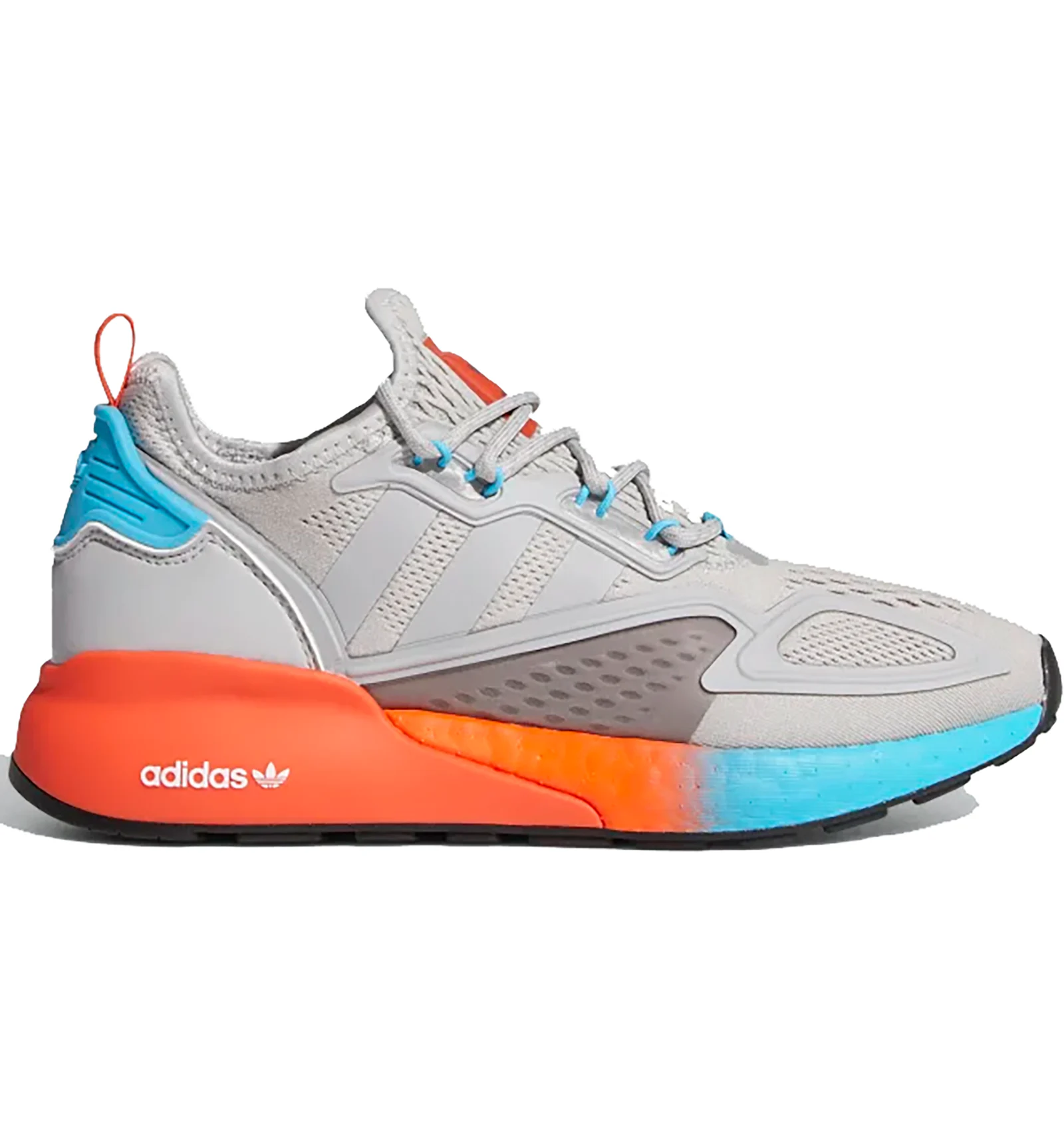 adidas ZX 2K Boost Grey Two Signal Cyan Women s FY0606 US