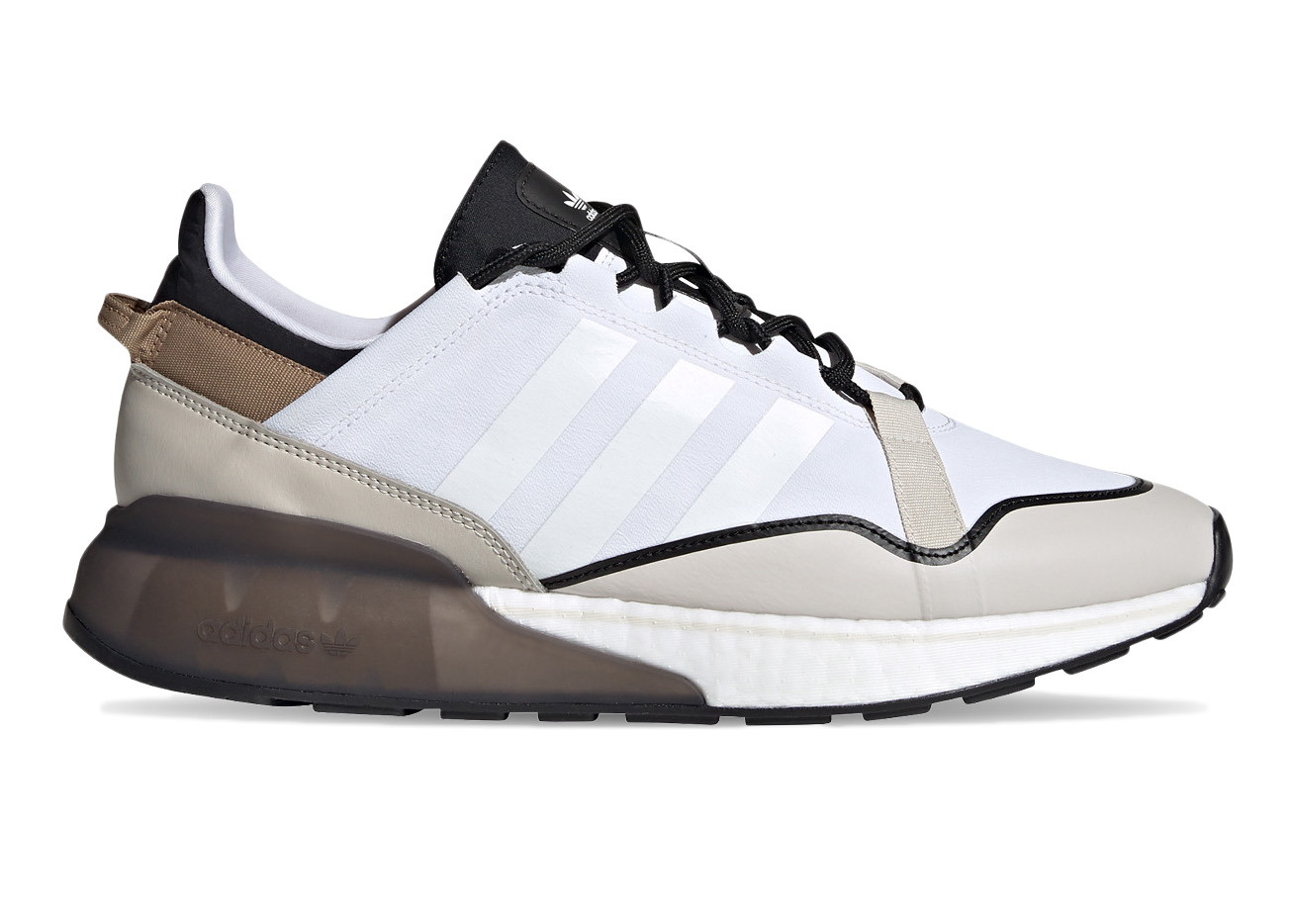 adidas ZX 2K Boost Pure White Brown Black メンズ - G57962 - JP