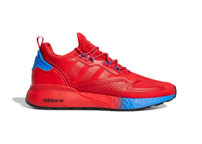 adidas zx 2k boost red and blue