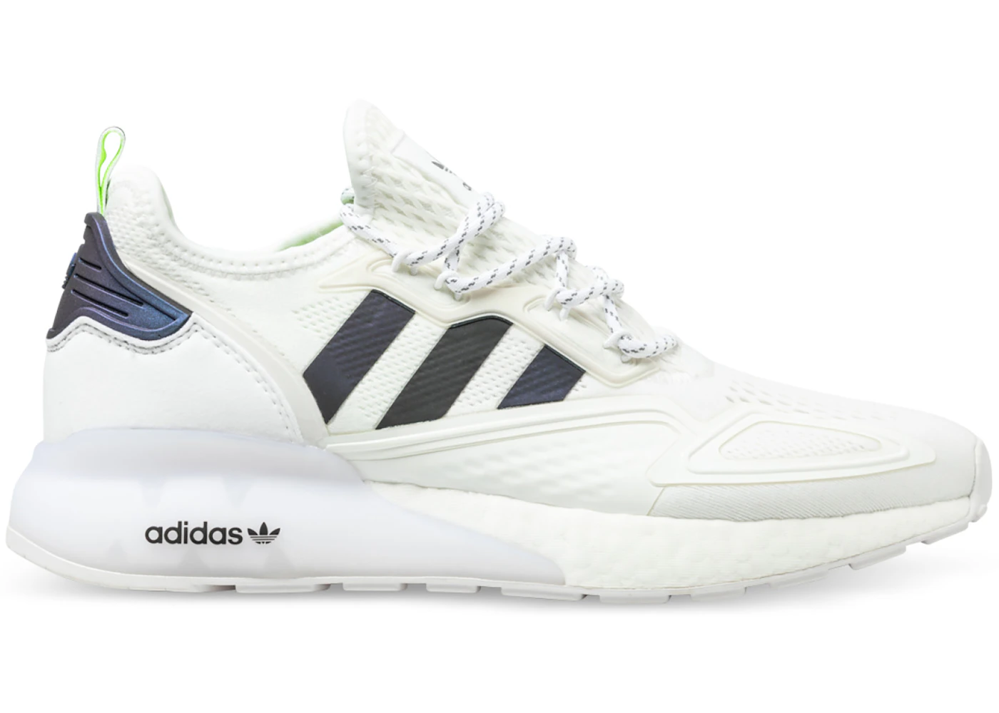 adidas ZX 2K Boost White Iridescent Core Black Men s FX8489 US