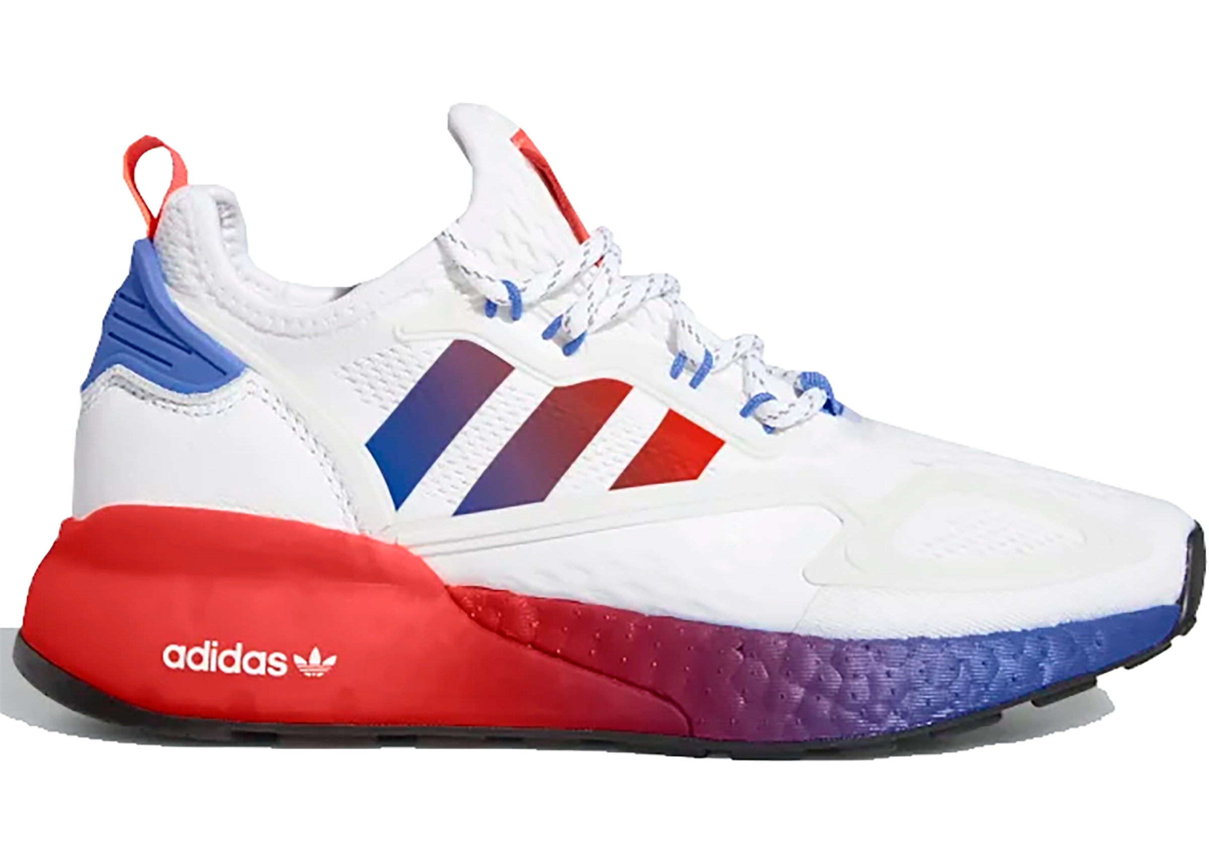 adidas ZX 2K Boost White Solar Red Blue (GS)