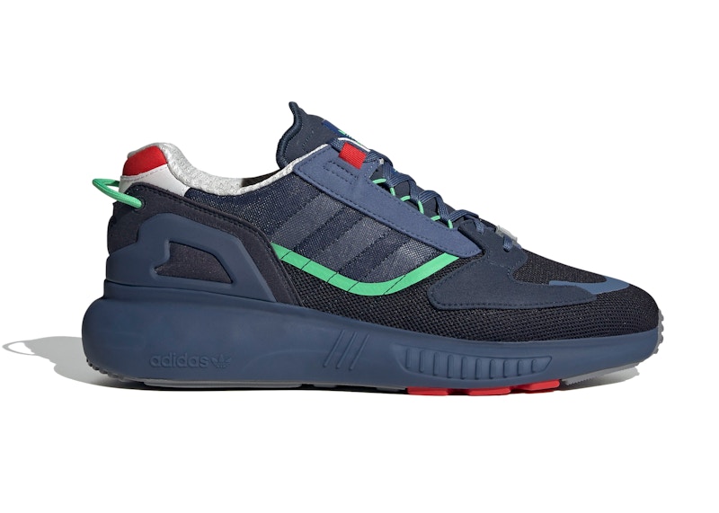 adidas ZX 5K Boost Navy Signal Green Men's - GV7700 - US