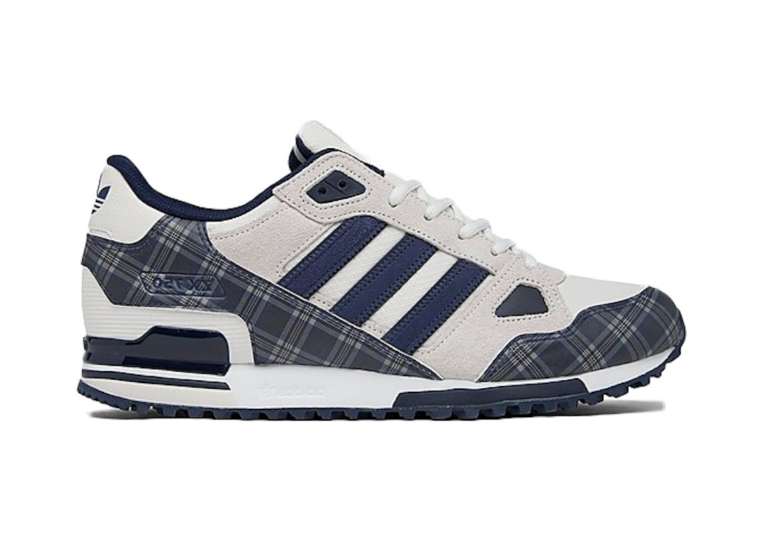 Pre-owned Adidas Originals Adidas Zx 750 Legend Ink Plaid In White Tint/legend Ink/shadow Navy