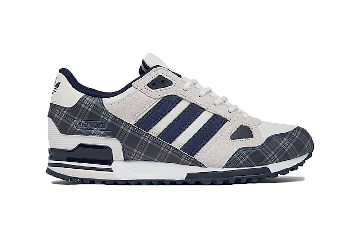Pre-owned Adidas Originals Adidas Zx 750 Legend Ink Plaid In White Tint/legend Ink/shadow Navy
