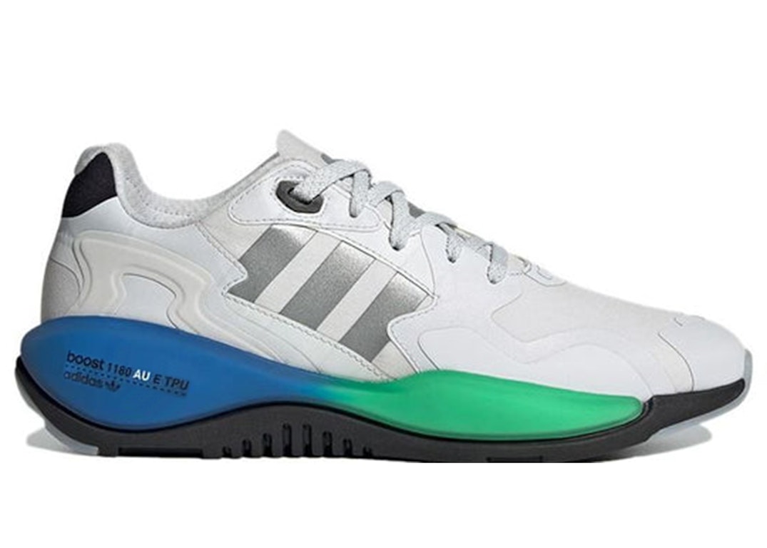 Pre-owned Adidas Originals Adidas Zx Alkyne Crystal White Glow Blue In Crystal White/matte Silver/glow Blue