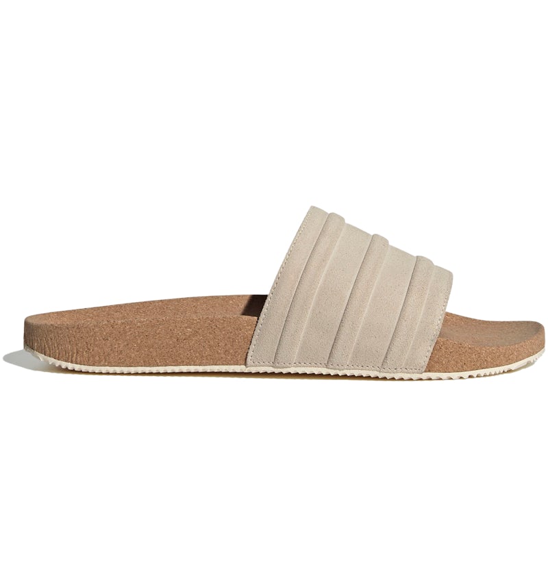 adidas adilette Premium Slides Wonder White Cork Men's ID2016 US