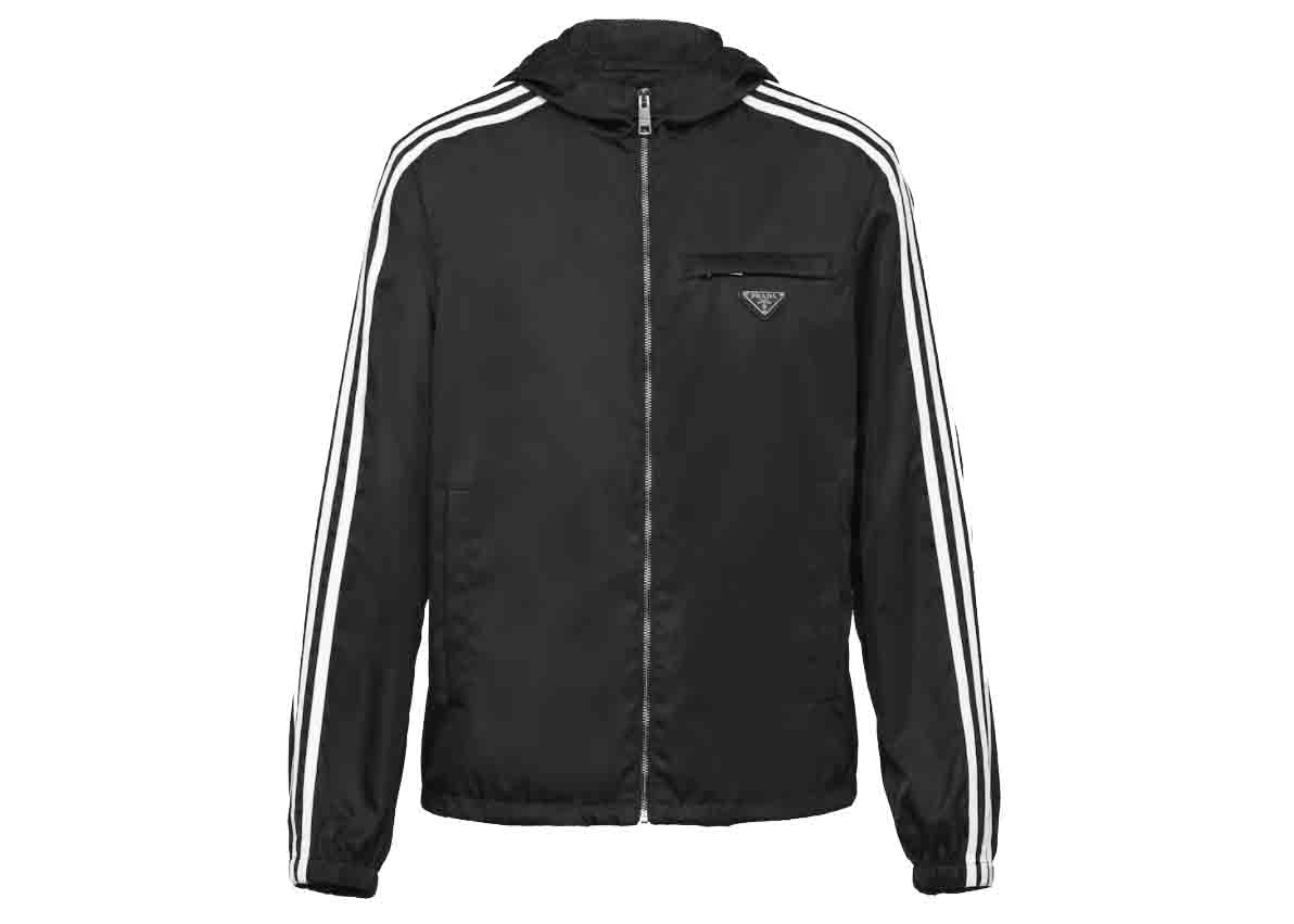 adidas for Prada Re-Nylon Hooded Track Jacket Black