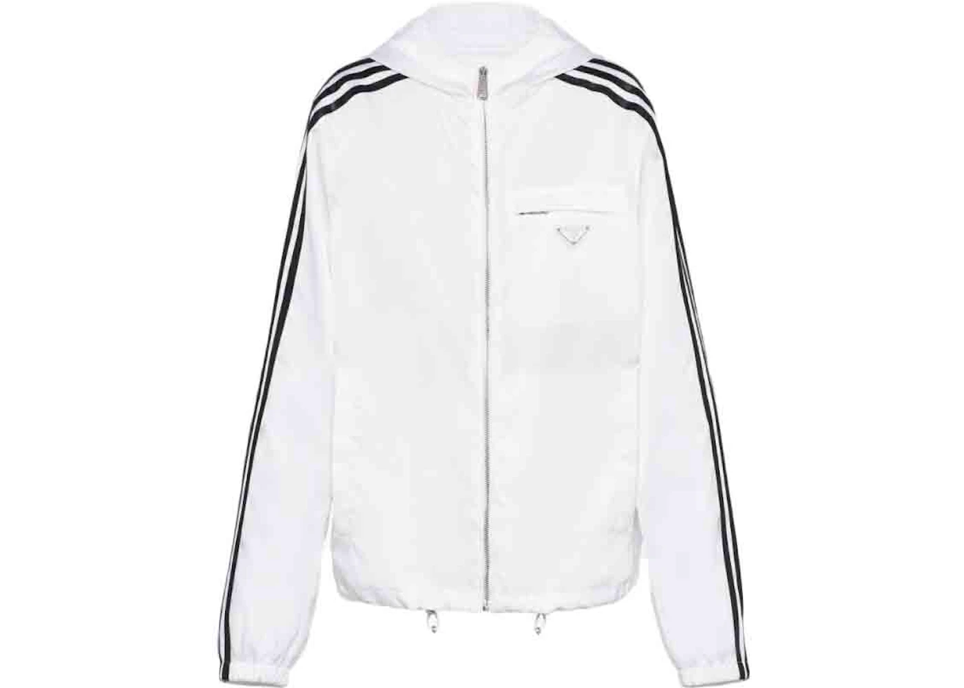 adidas for Prada Re-Nylon Hooded Track Jacket White - FW21 - US
