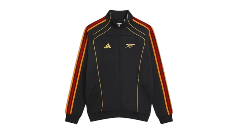 Arsenal 黒ジャケット ナイロン Arsenal adidas 2024/25 Full-Zip Track Jacket - Black