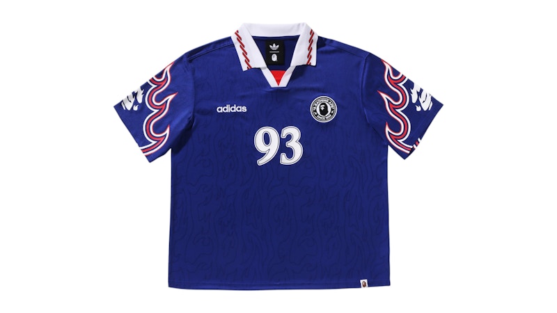 adidas x BAPE Flame Jersey Blue Men's - SS26 - US