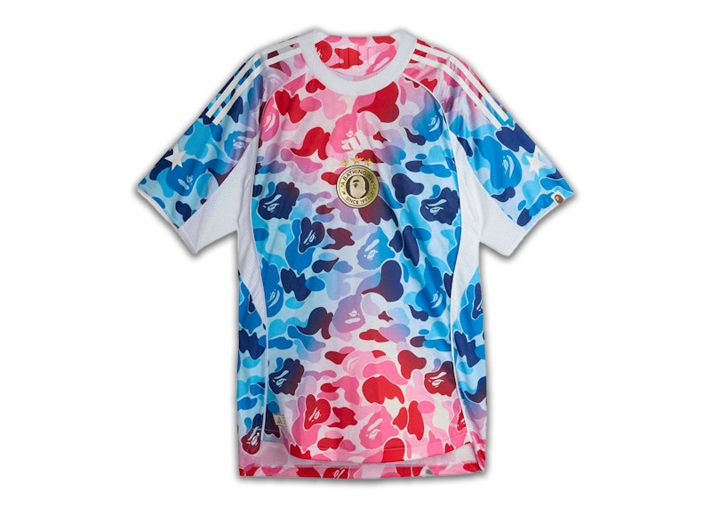 Lサイズ adidas × BAPE Jersey Tops Tシャツ adidas Originals x BAPE Football Graphic Slim Men's Jersey T