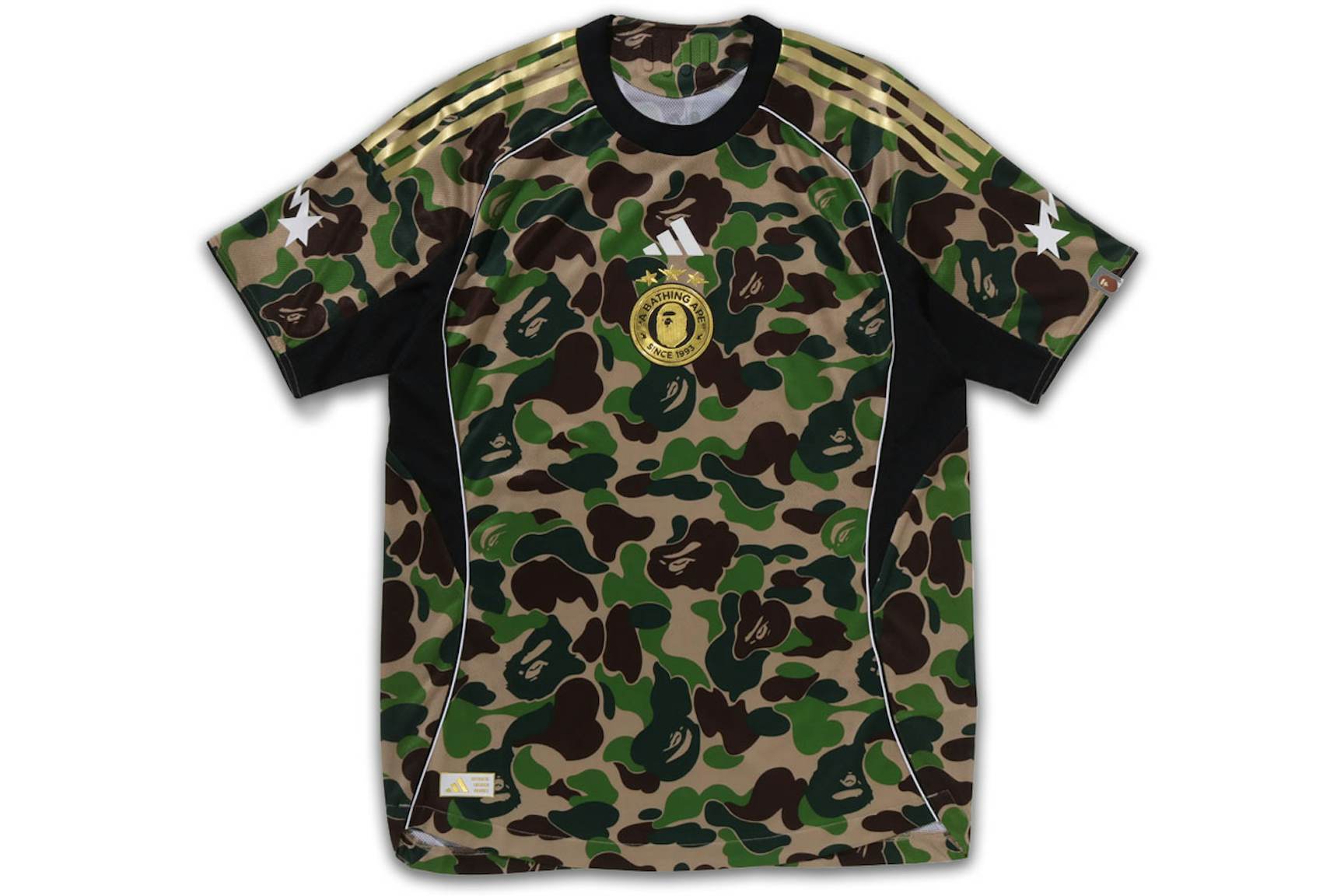 adidas x BAPE Football Graphic Slim Jersey T-shirt Green Men's - FW25 - US