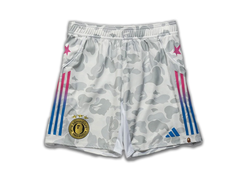 adidas x BAPE Football Slim Shorts White Men's - FW25 - US