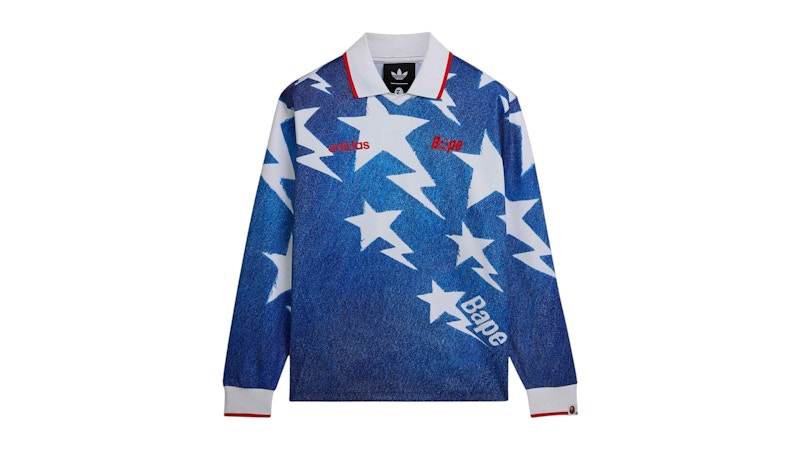 adidas x BAPE LSL Star Jersey Medium Blue メンズ - SS26 - JP