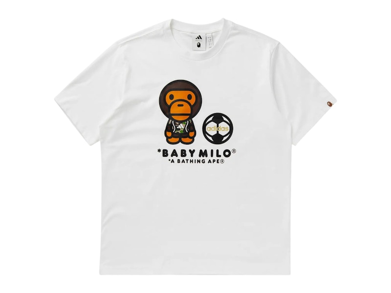 adidas x BAPE SSL Milo Tee White Men's - SS25 - US