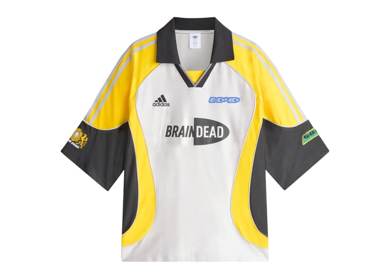Men's Adidas x Brain Dead Jersey in Silver Metallic