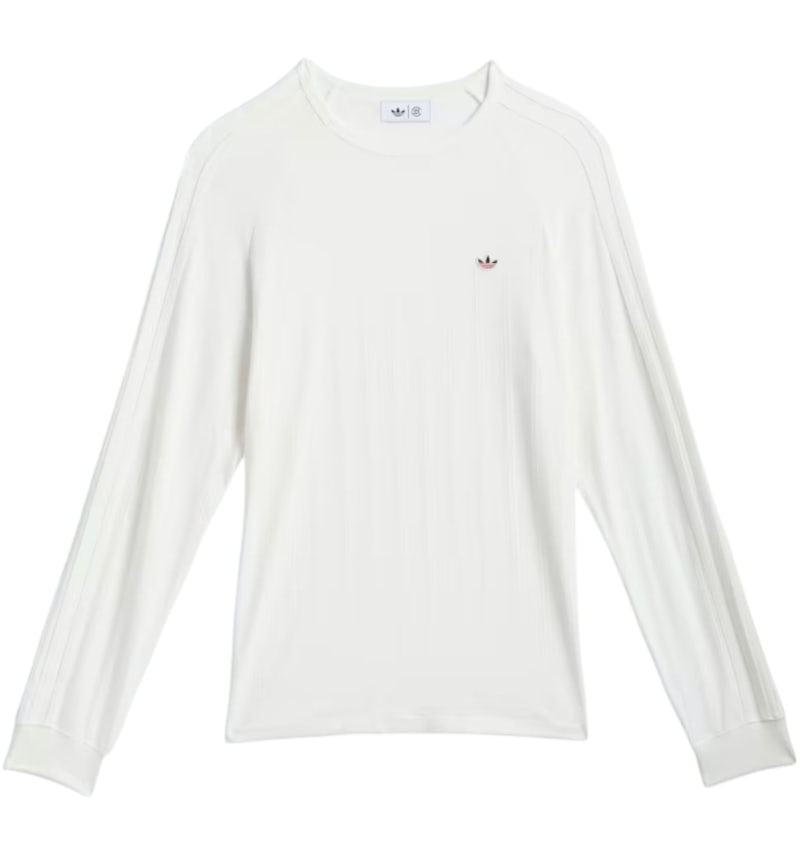 adidas x CLOT Edison Chen Long Sleeve Ribbed Tee Core White adidas x CLOT Edison Chen Long Sleeve Ribbed Tee Core White