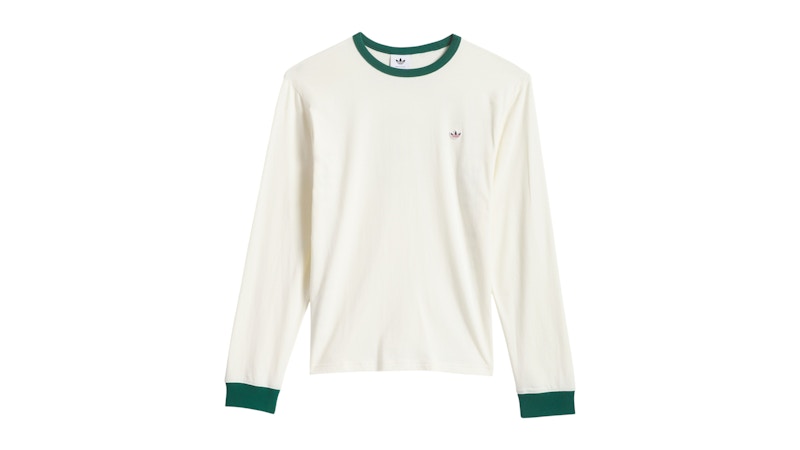 adidas / x Clot by Edison Chen Raglan Long Sleeve T-Shirt/2XL/コットン/BL adidas x CLOT Edison Chen Long Sleeve Shirt Cream White Men's