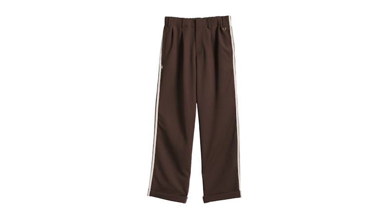 adidas x CLOT Edison Chen Sports Pants Dark Brown Men's - FW25 - US