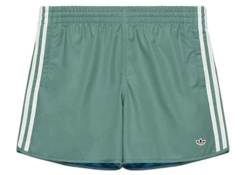 Pre-owned Adidas Originals X Clot Edison Chen Sprinter Shorts In Teal Green