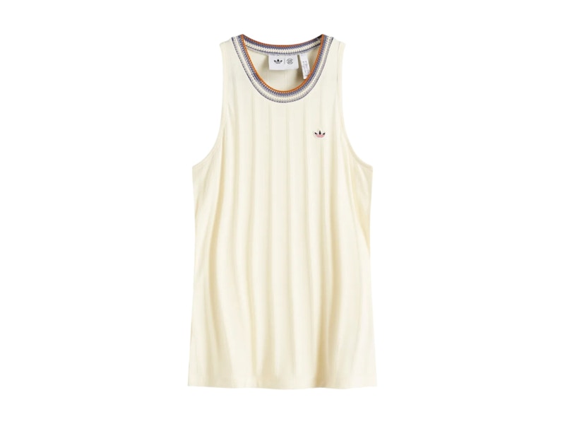 Pre-owned Adidas Originals X Clot Rib Tank In Cream White