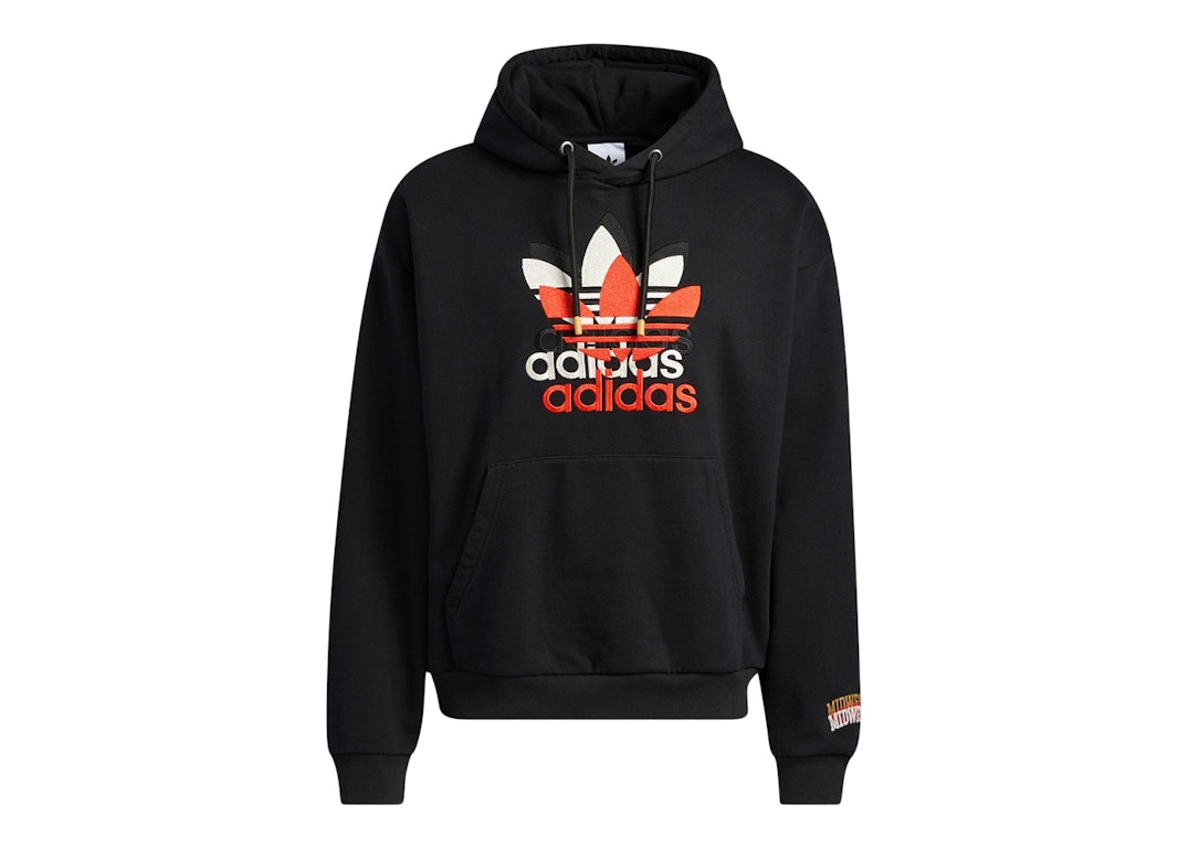 Pre-owned Adidas Originals Adidas X Consortium Midwest Kids Journey Hoodie Black/white/red