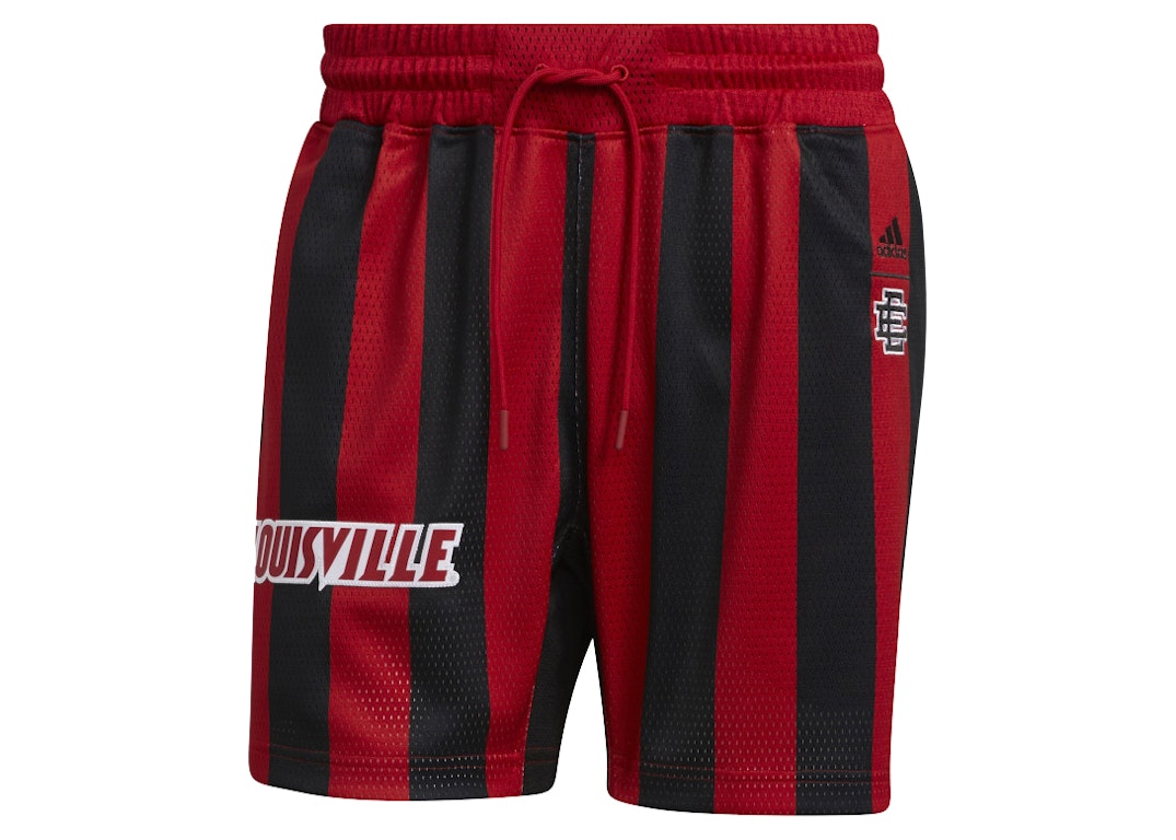 Pre-owned Adidas Originals Adidas X Eric Emanuel Louisville Swingman Shorts Team Power Red/black