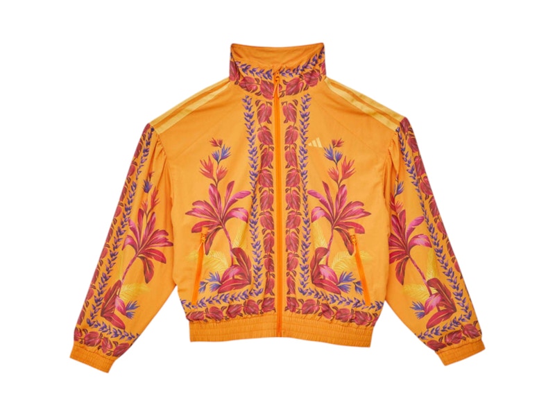 Rio さま専用フレーム額装、オレンジ馬2点 adidas x Farm Rio Tropical Breeze Jacket Orange - US