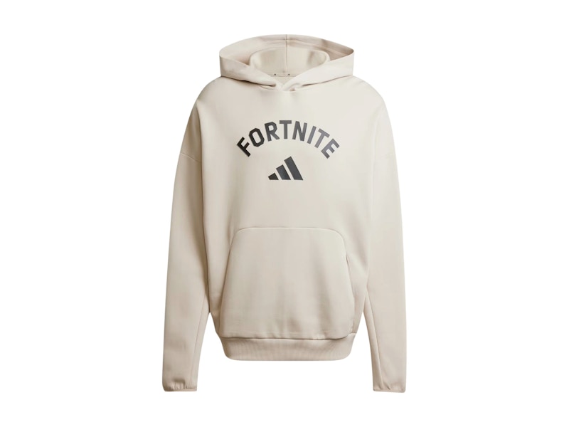 Pre-owned Adidas Originals X Fortnite Future Icons Small Logo Hoodie In Wonder Beige In Brown