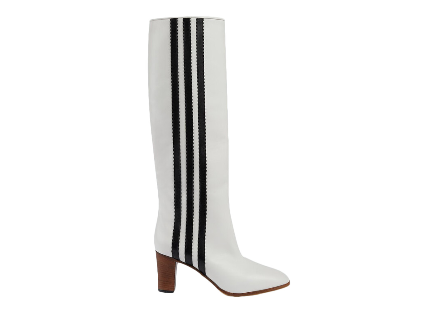 adidas x Gucci 73mm Knee-High Boots White Leather - 715584 BKOU0 