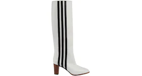 adidas x Gucci 73mm Knee-High Boots White Leather