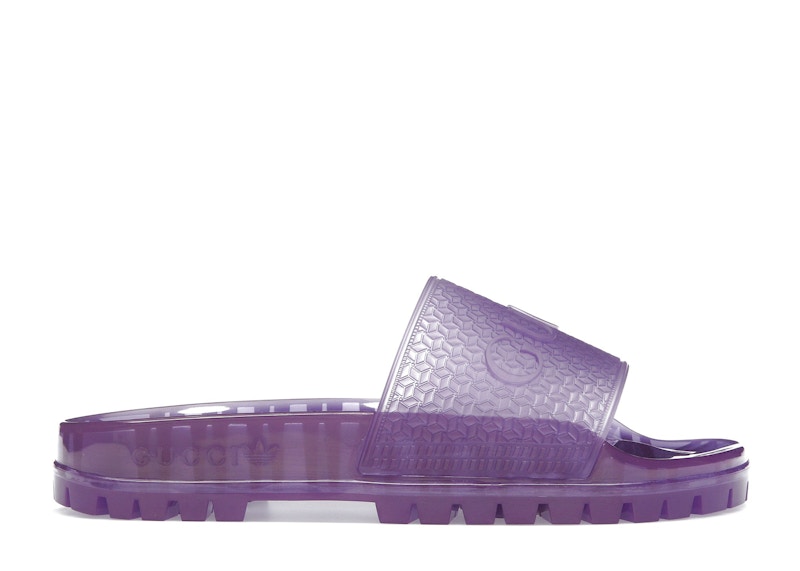 Pre-owned Adidas Originals X Gucci Adilette Slide (women's) Sneakers In Purple