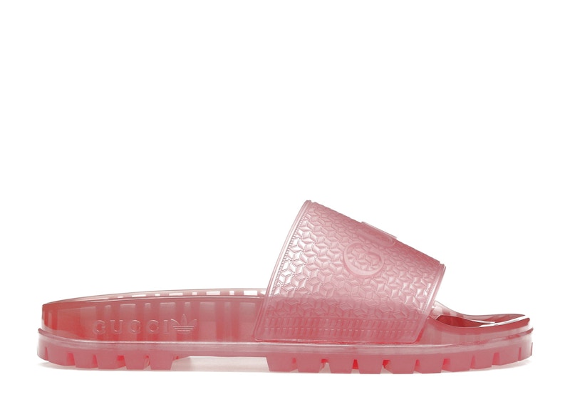 Pre-owned Adidas Originals X Gucci Adilette Slide Transparent (women's) Sneakers In Pink