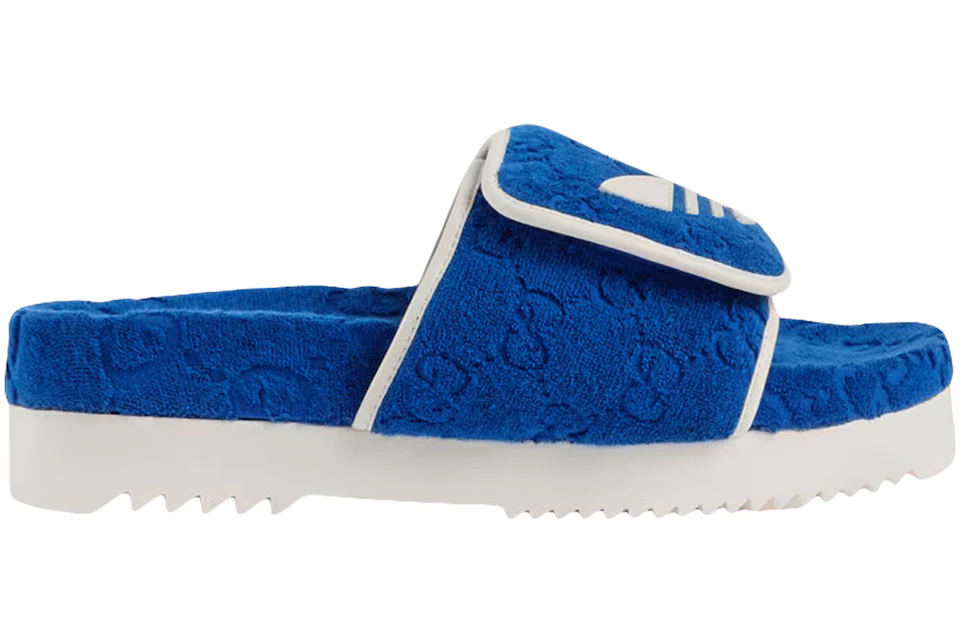 adidas x Gucci GG Platform Sandal Blue