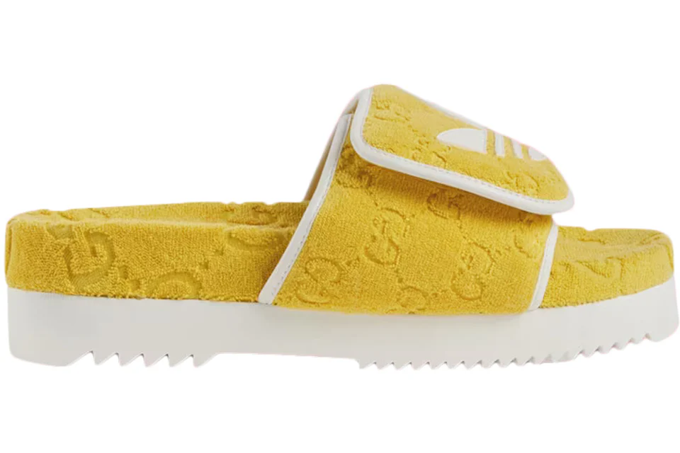 adidas x Gucci GG Platform Sandal Yellow Cotton Men's - 702412UU0107171 ...