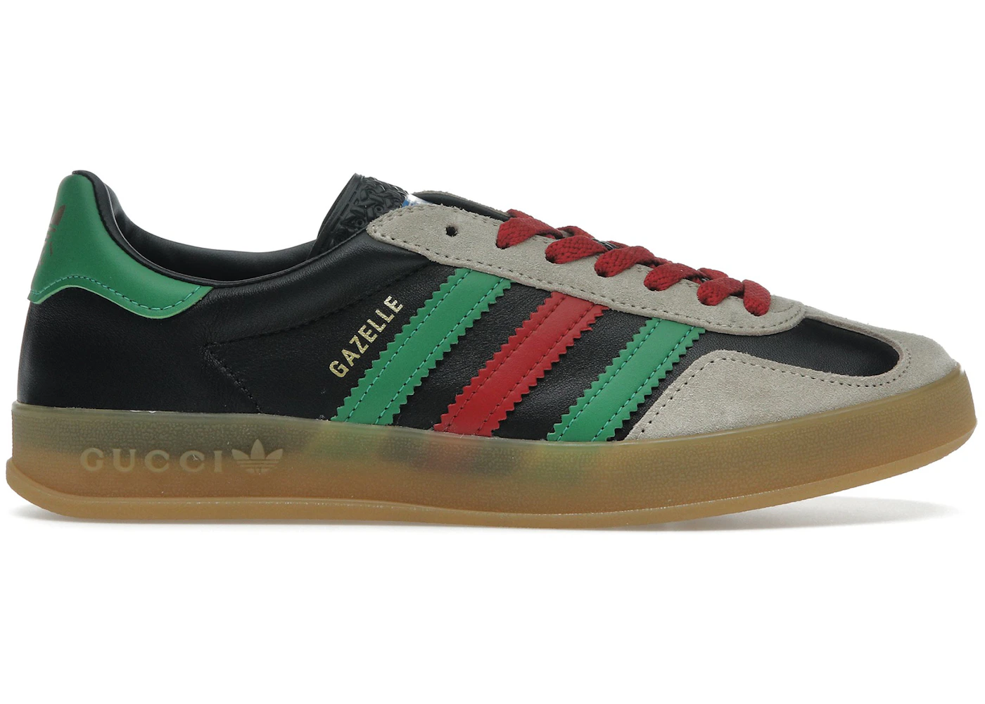 adidas x Gucci Gazelle Black Green Red Men's - 726487 AAA43 9549 - US adidas x Gucci Gazelle Black Green Red Men's - 726487 AAA43 9549 - US