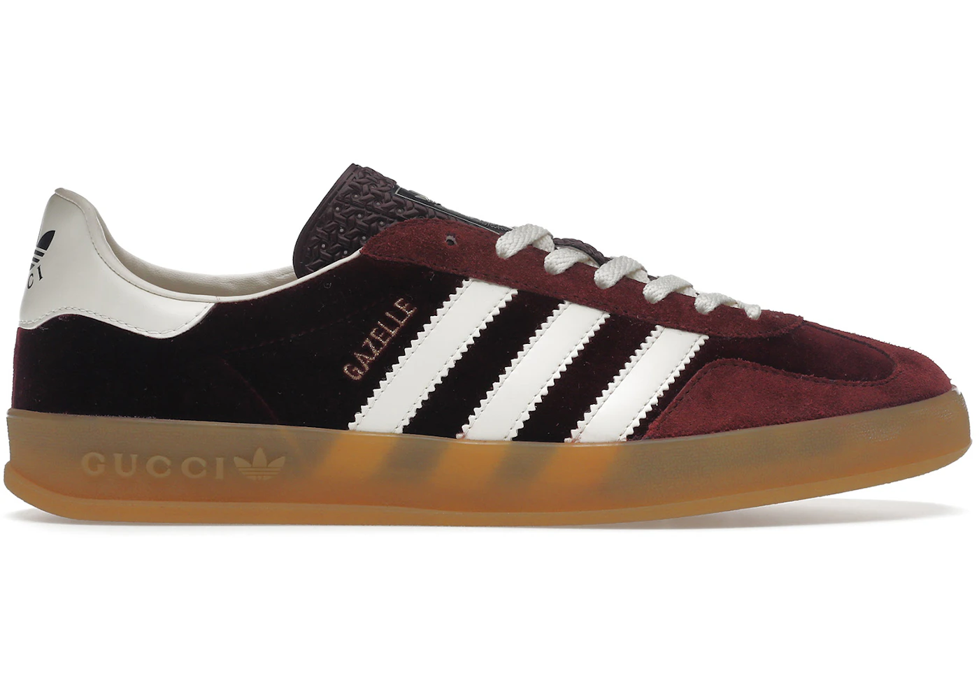 adidas x Gucci Gazelle Burgundy Velvet Men's - 707848 9STU0 6160 - US adidas x Gucci Gazelle Burgundy Velvet Men's - 707848 9STU0 6160 - US